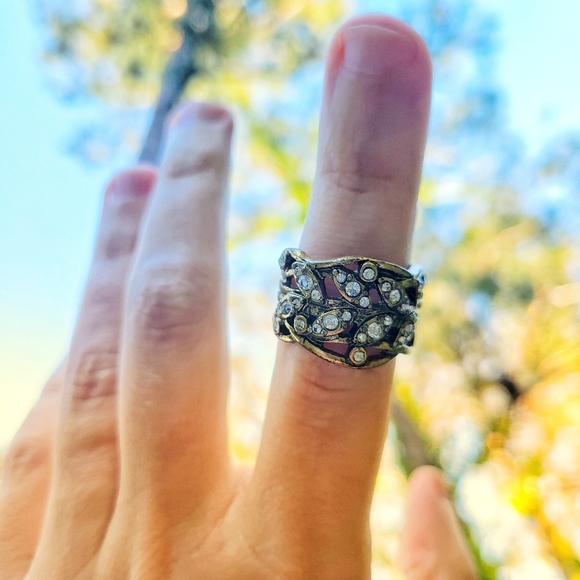 Into The Woods Vines Diamond Ring Size 7.5 - Picture 2 of 10